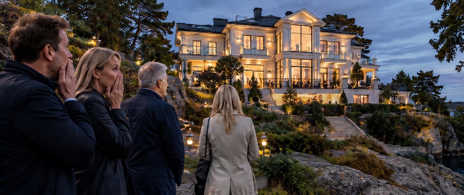 Stor privat villa i svensk miljö